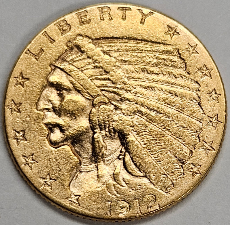 1912 $2.50 Indian Gold . . . . Select Brilliant Uncirculated