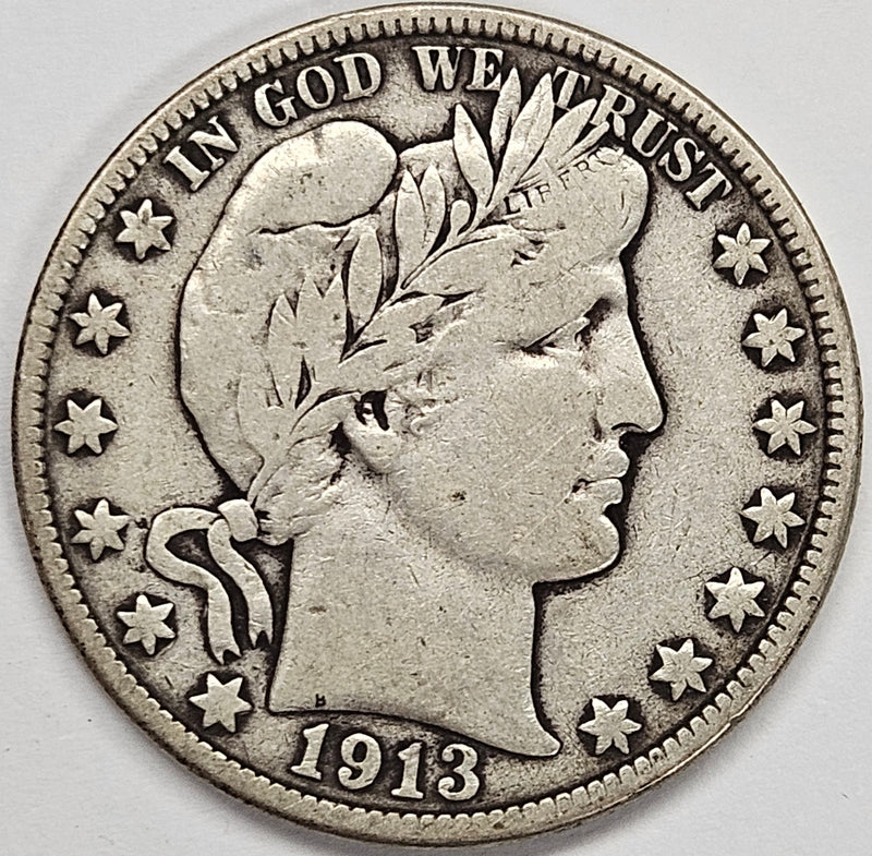 1913-D Barber Half . . . . Very Fine