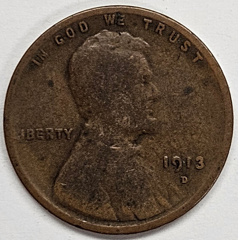 1913-D Lincoln Cent . . . . Good