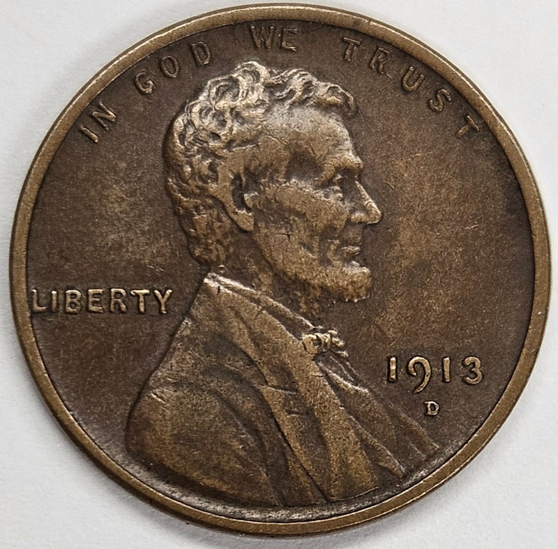 1913-D Lincoln Cent . . . . Extremely Fine