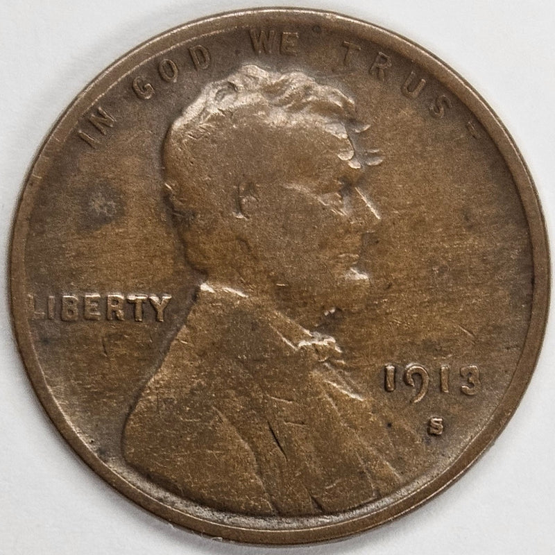 1913-S Lincoln Cent . . . . Fine