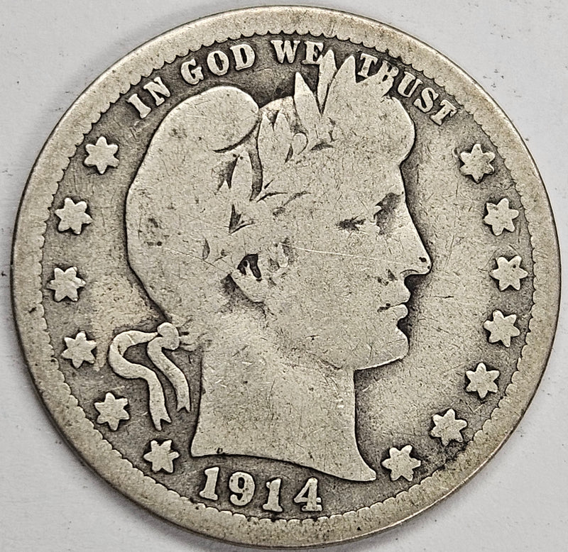 1914-S Barber Quarter . . . . Very Good