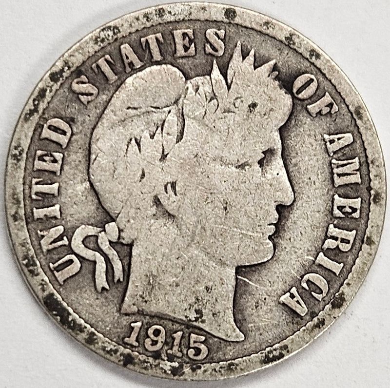 1915 Barber Dime . . . . Fine