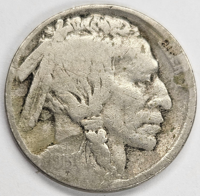 1915 Buffalo Nickel . . . . VF acid date