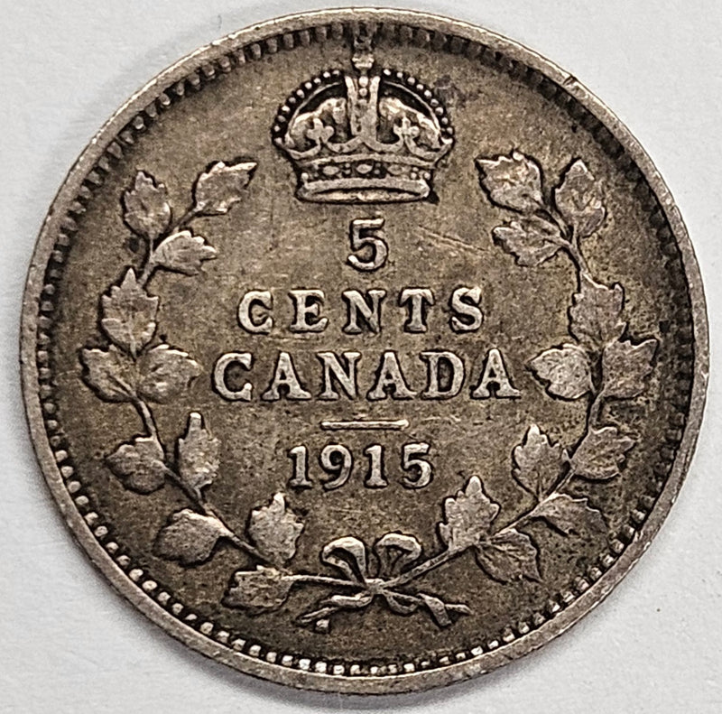 1915 Canadian 5 Cents . . . . Very Fine