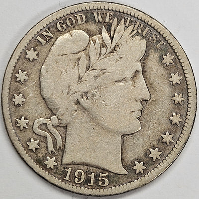 1915-S Barber Half Fine