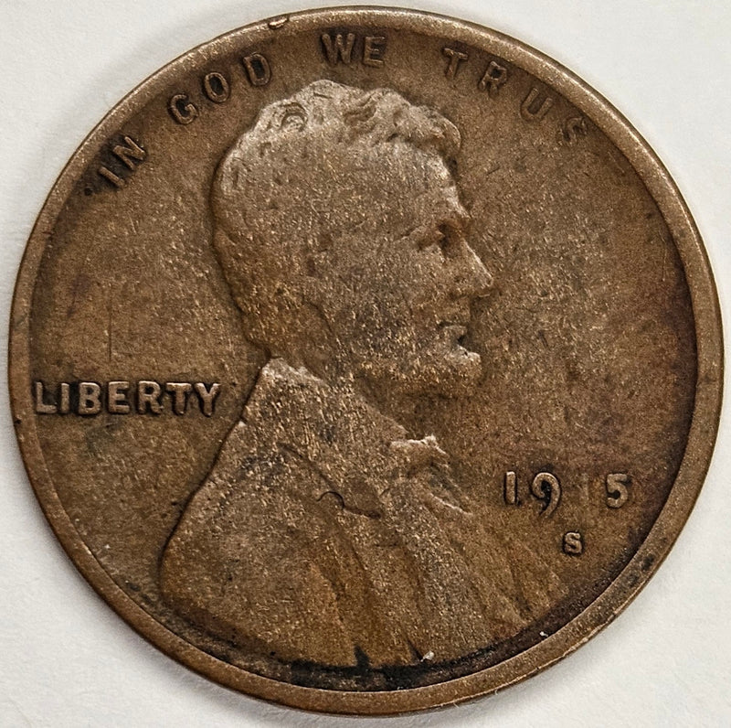 1915-S Lincoln Cent . . . . Very Good