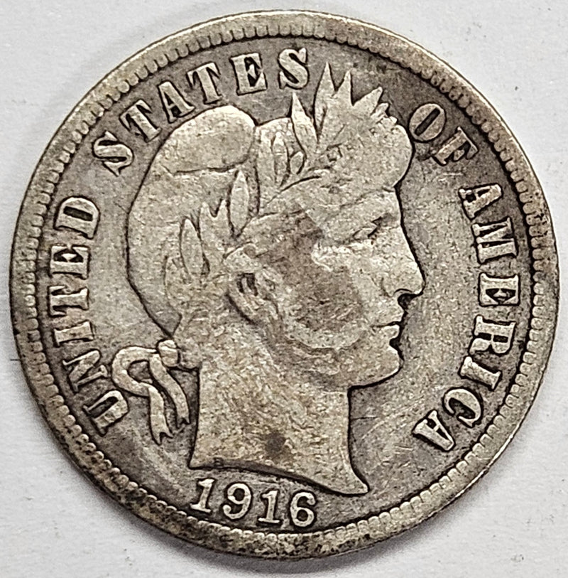 1916 Barber Dime . . . . Fine