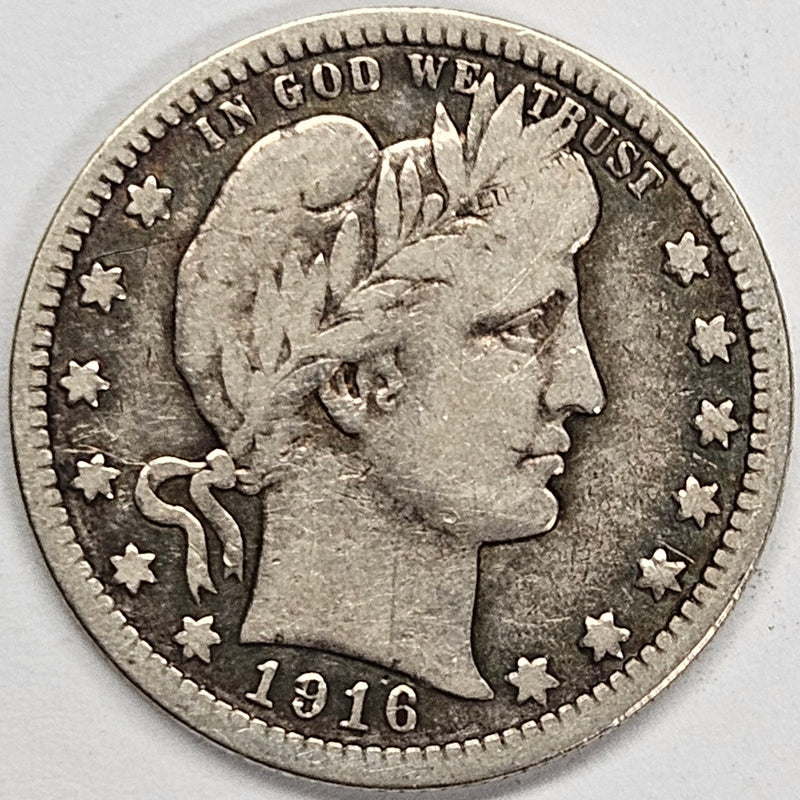 1916 Barber Quarter . . . . Very Fine