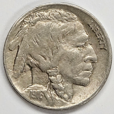 1916 Buffalo Nickel . . . . Choice About Uncirculated