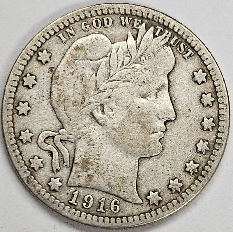 1916-D Barber Quarter . . . . Very Fine