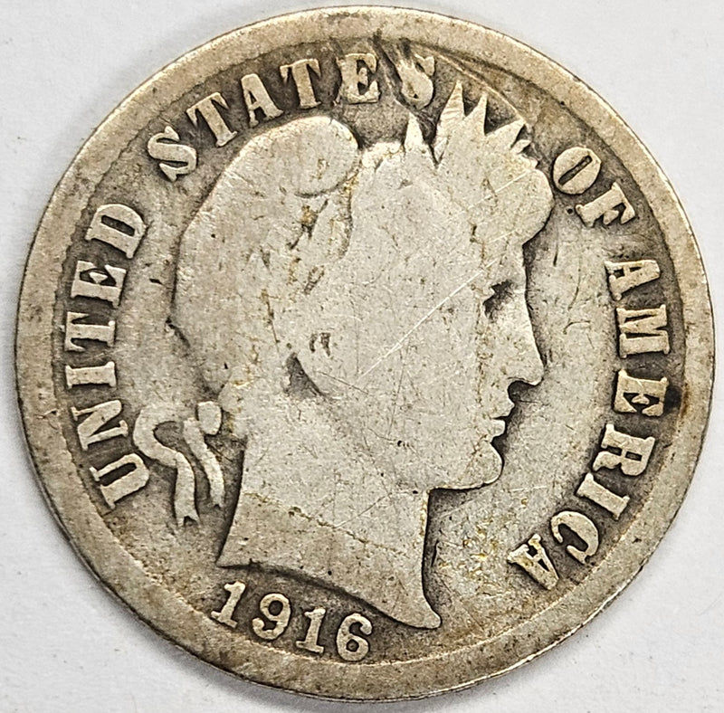 1916-S Barber Dime . . . . Good