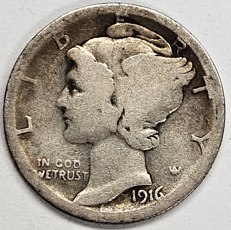 1916-S Mercury Dime . . . . Good