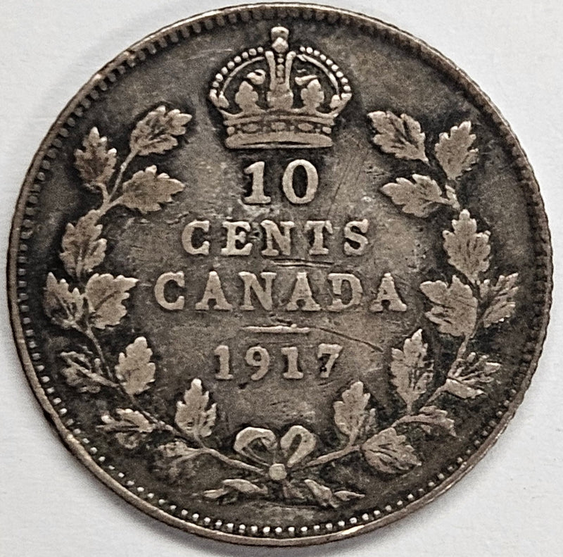 1917 Canadian 10 Cents . . . . Fine