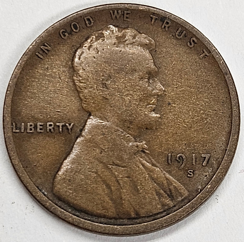 1917-S Lincoln Cent Good