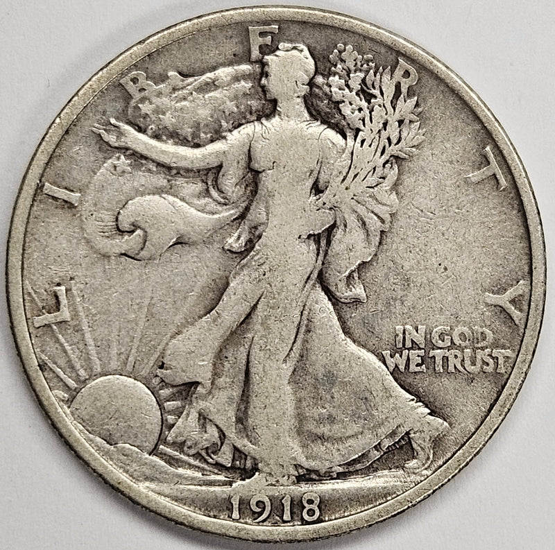 1918-D Walking Liberty Half . . . . Very Fine