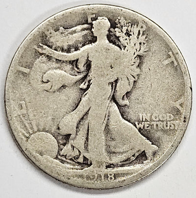 1918 Walking Liberty Half Good