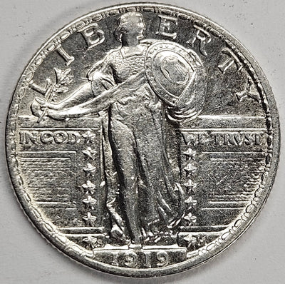 1919-S Standing Liberty Quarter Choice About Uncirculated