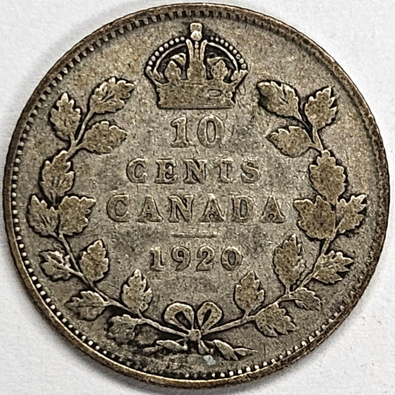 1920 Canadian 10 Cents . . . . Fine