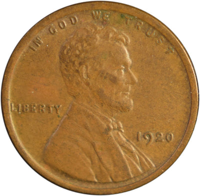 1920 Lincoln Cent Select Uncirculated Brown