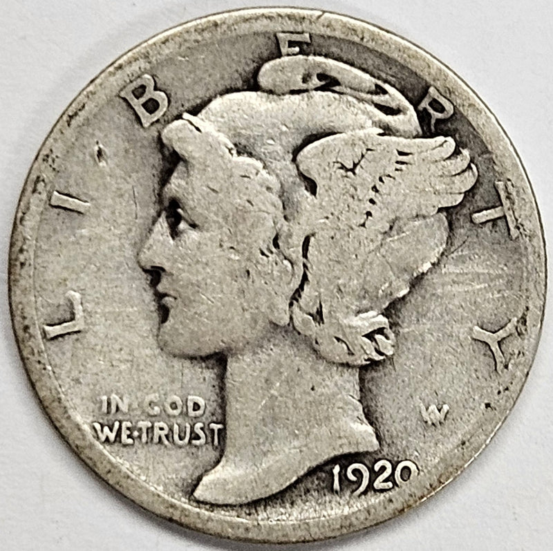 1920-D Mercury Dime . . . . Good