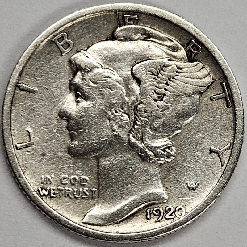 1920-D Mercury Dime . . . . Extremely Fine