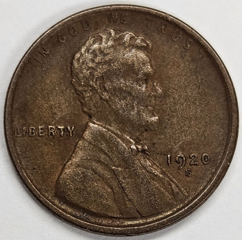 1920-S Lincoln Cent . . . . Choice About Uncirculated