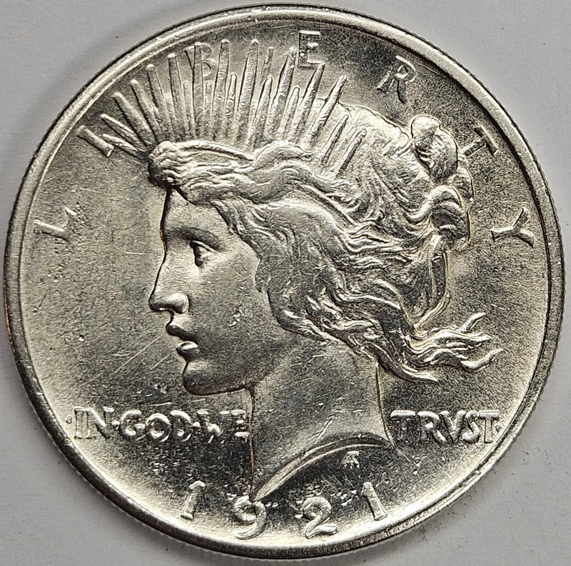 1921 Peace Dollar Select BU+