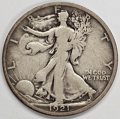 1921-D Walking Liberty Half Fine/VF