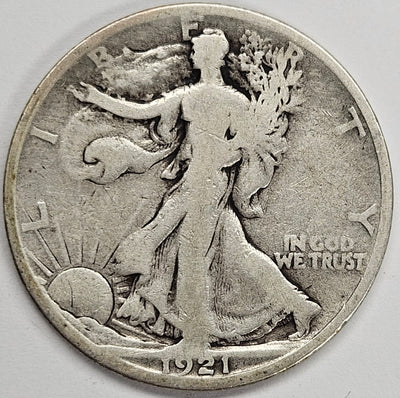 1921-S Walking Liberty Half VG/Fine