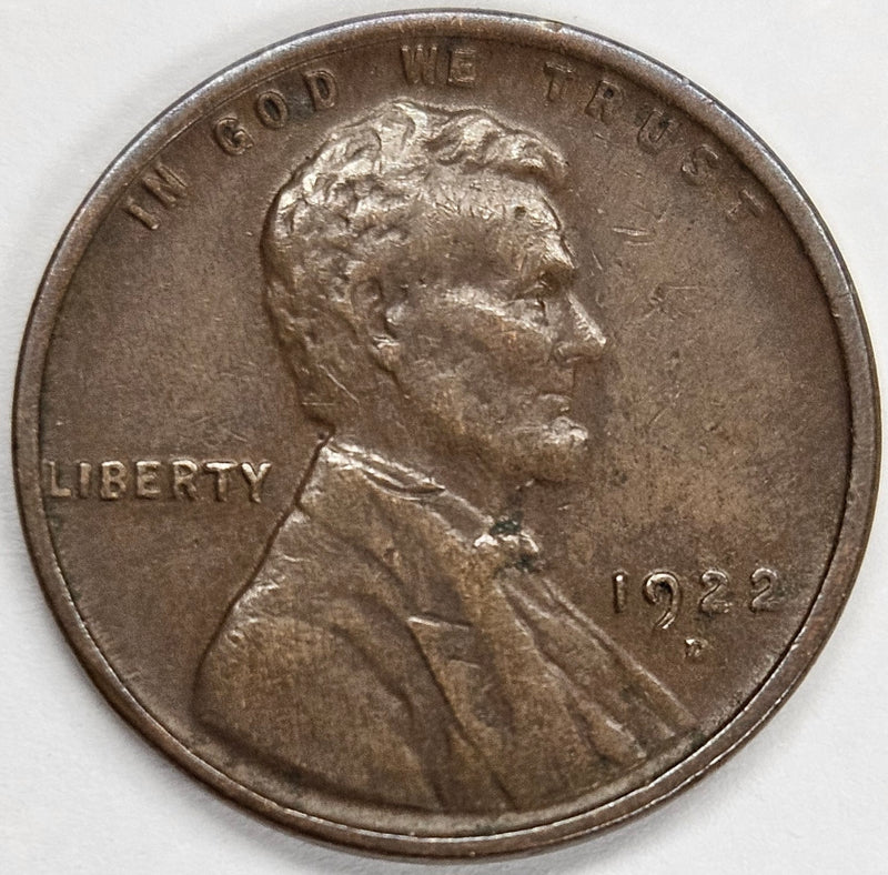 1922-D Lincoln Cent . . . . Very Fine