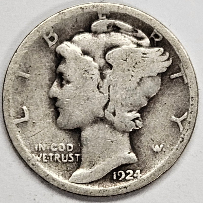 1924 Mercury Dime . . . . Very Good