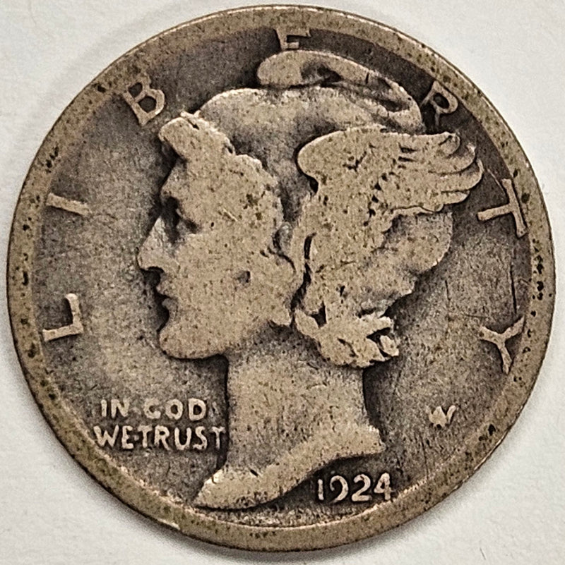 1924-D Mercury Dime . . . . Good