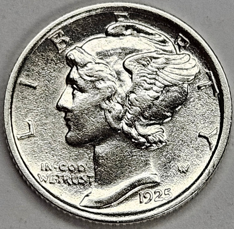 1925 Mercury Dime . . . . Choice About Uncirculated