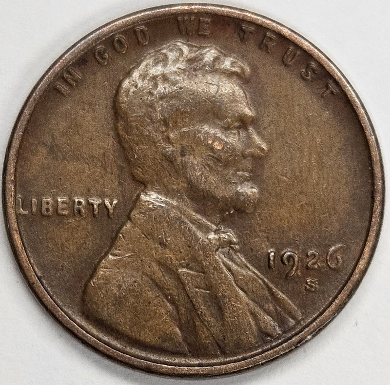 1926-S Lincoln Cent . . . . Very Fine