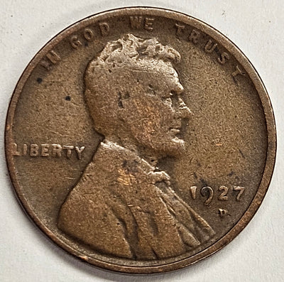 1927-D Lincoln Cent Good