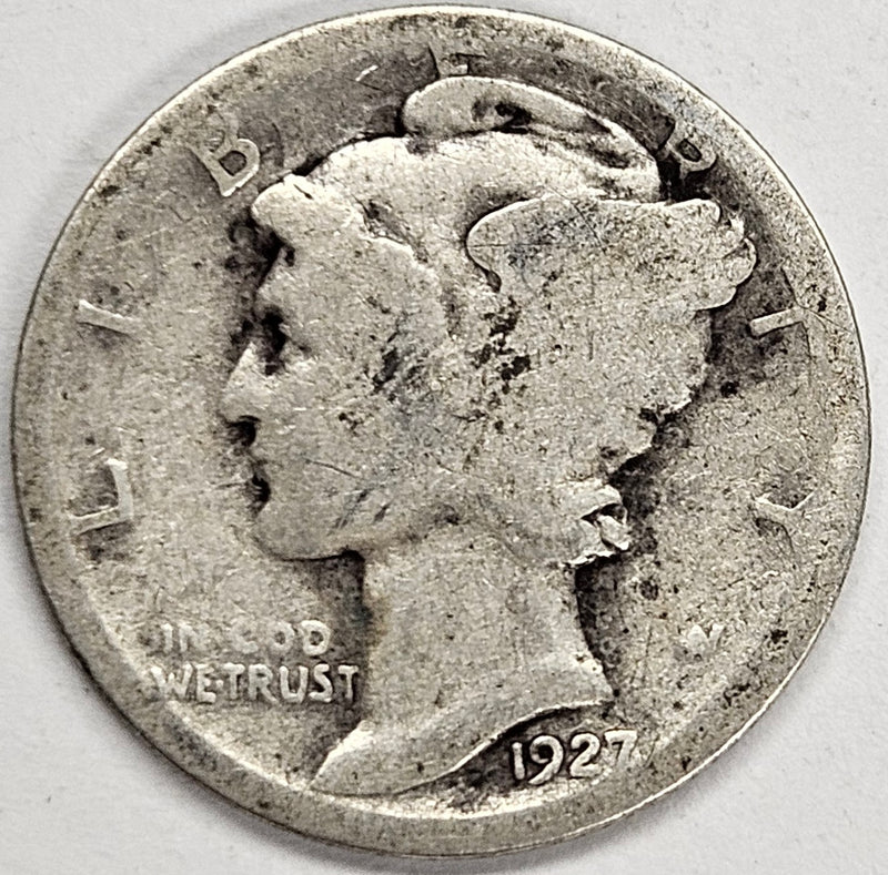 1927-S Mercury Dime . . . . Good