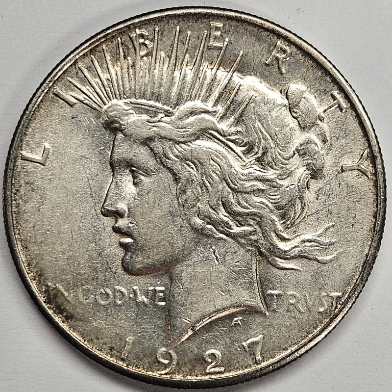 1927-S Peace Dollar Choice About Uncirculated