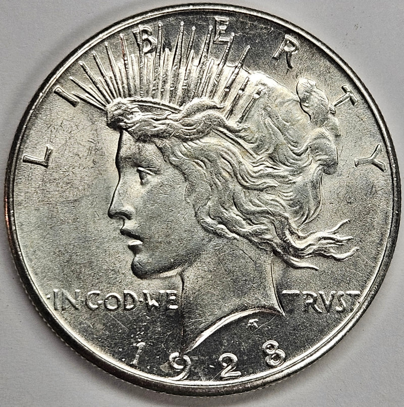 1928-S Peace Dollar Choice Brilliant Uncirculated