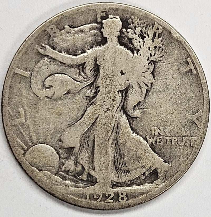 1928-S Walking Liberty Half . . . . Very Good