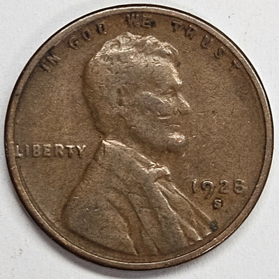 1928-S Lincoln Cent Good