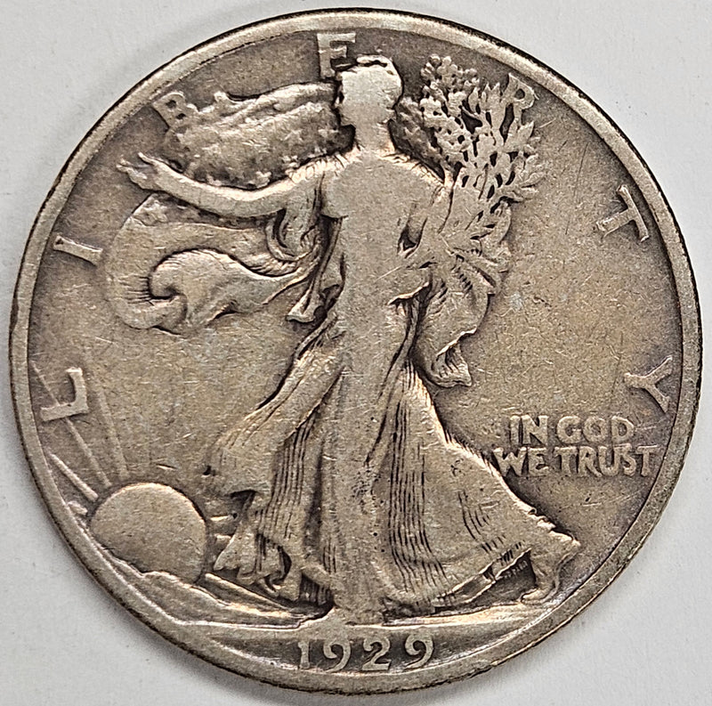 1929-D Walking Liberty Half . . . . Fine