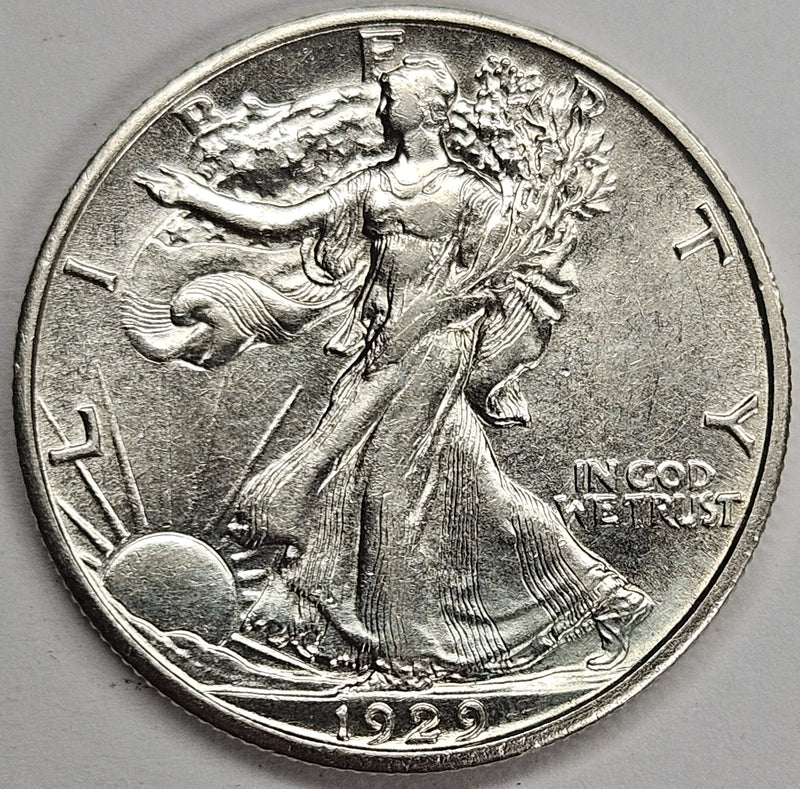 1929-S Walking Liberty Half Choice About Uncirculated