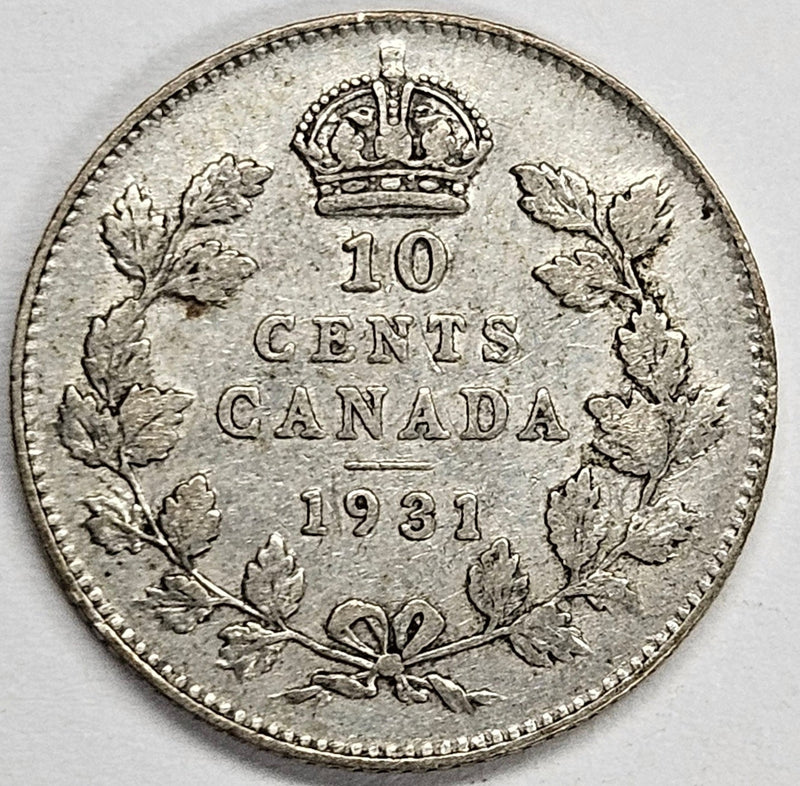 1931 Canadian 10 Cents . . . . Very Fine