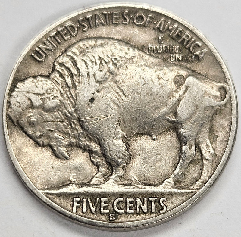 1931-S Buffalo Nickel . . . . AU reverse scratches