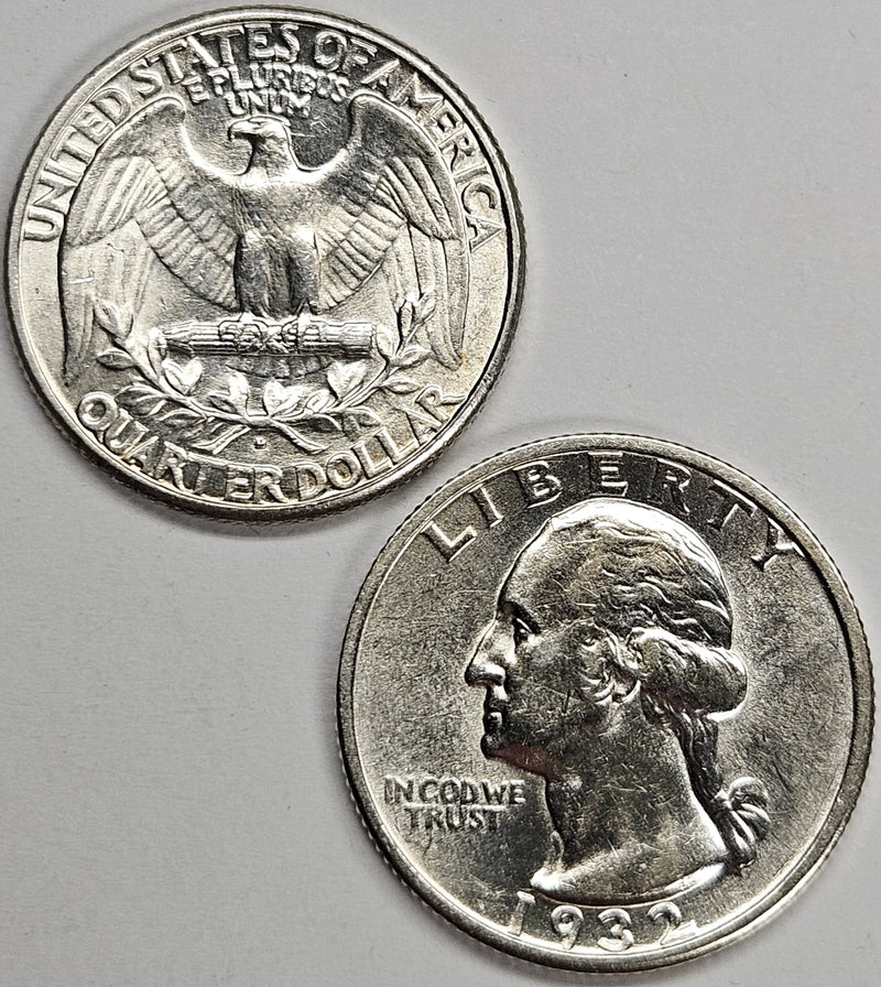 1932-D and 1932-S Washington Quarter Pair . . . . Select Brilliant Uncirculated