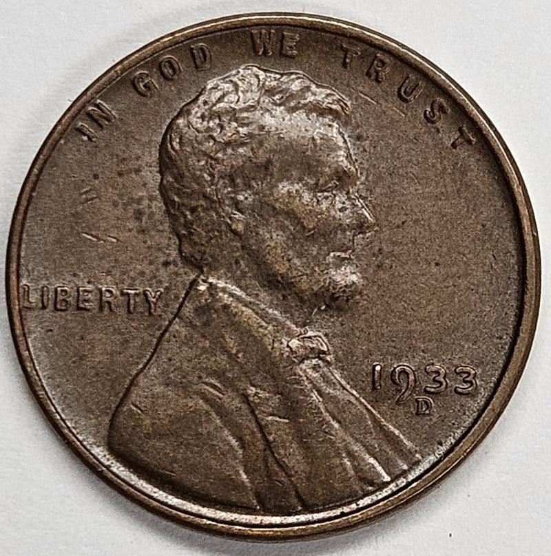 1933-D Lincoln Cent . . . . Choice About Uncirculated