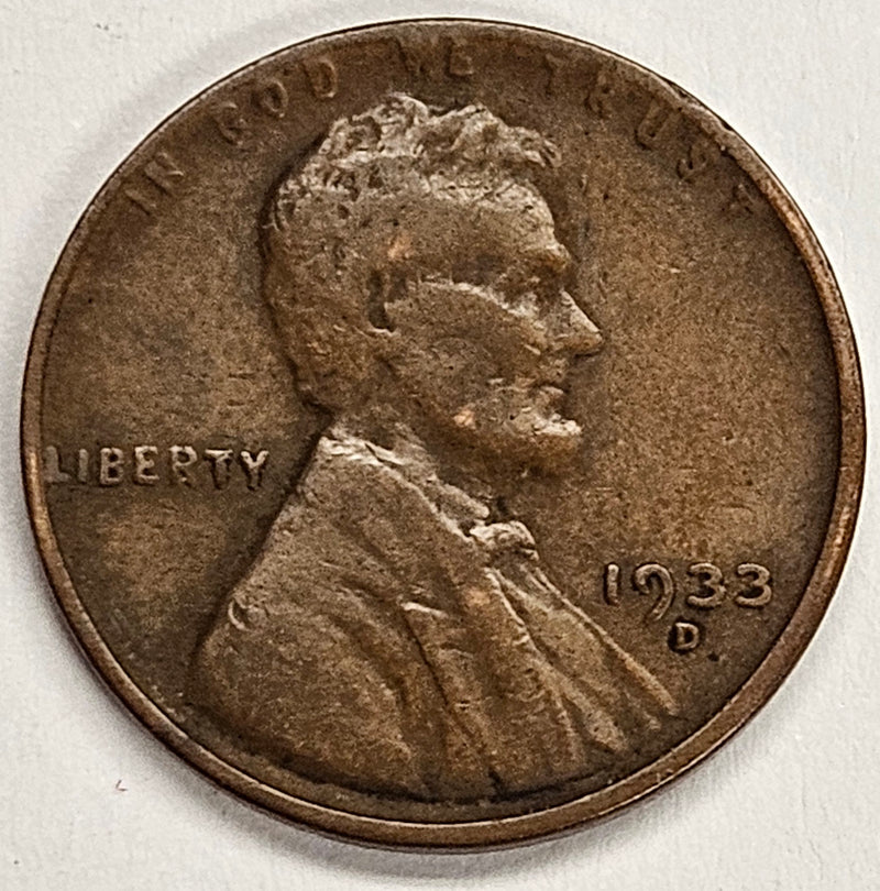 1933-D Lincoln Cent Good