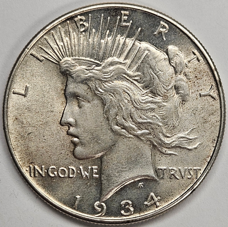 1934 Peace Dollar . . . . Choice Brilliant Uncirculated