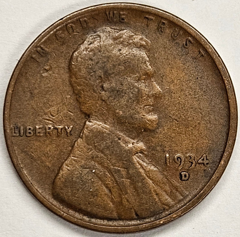 1934-D Lincoln Cent . . . . Very Fine